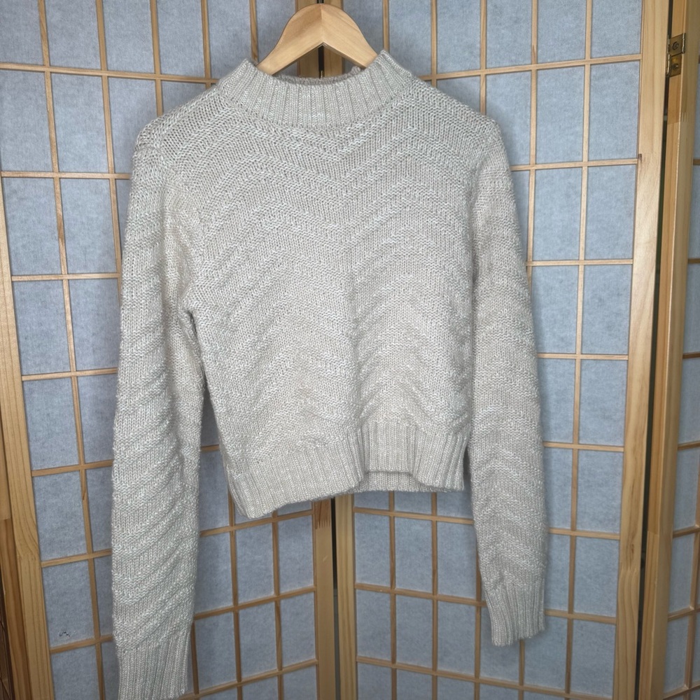 Dynamite Light Cream Turtleneck Sweater